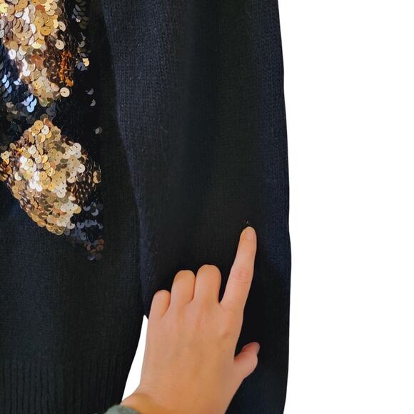 Vintage Sweater Poppagallo Silk/Wool/Rabbit Angora 1980's/1990s Pullover Sequine - Picture 7 of 7